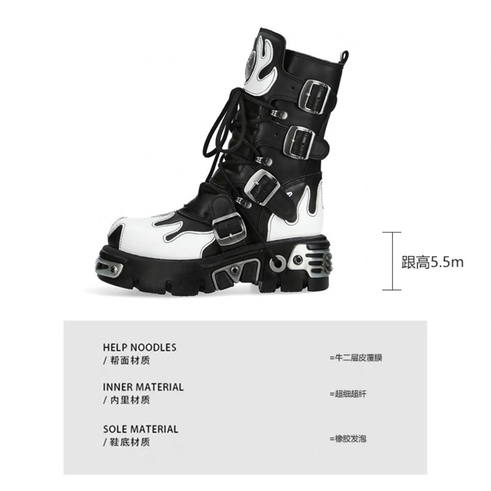 รองเท้าบูทแฟชั่นใหม่สำหรับผู้ช - Guipure Lace Panel บทวิจารณ์และราคา