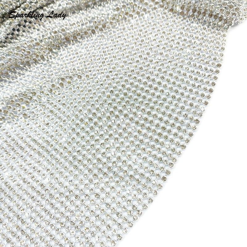 ผ้าตาข่ายโลหะประดับคริสตัลอะลู - Crystal Mesh Fabric บทวิจารณ์และราคา