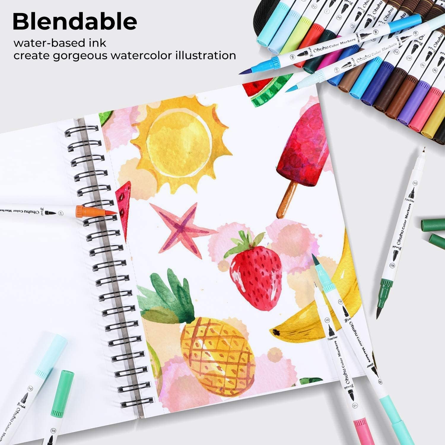Ohuhu Art Markers Dual Tips Li - Copic Marker Sketch บทวิจารณ์และราคา