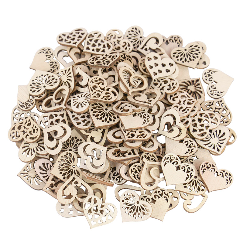 50/100pcs Hollowed รูปแบบหัวใจ - Embellish Craft บทวิจารณ์และราคา