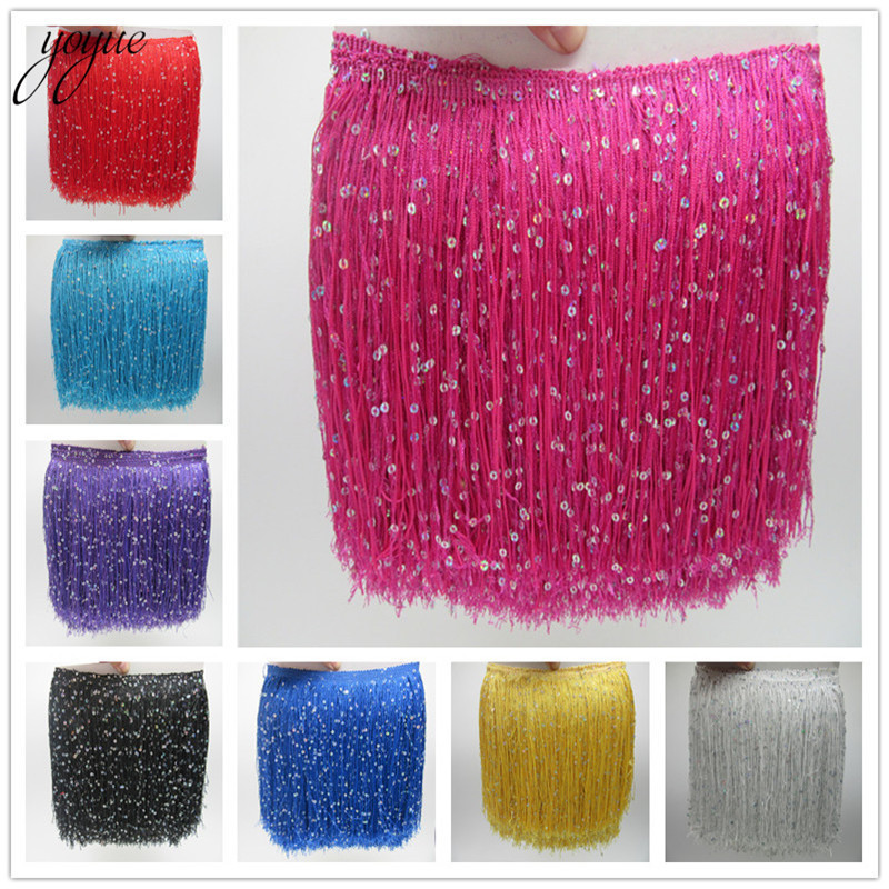 YOYUE 1 หลา 20 ซม.ยาวโพลีเอสเต - Beaded Trim Fringe บทวิจารณ์และราคา