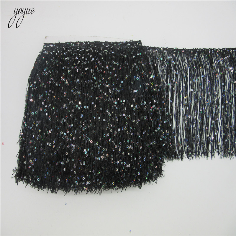 YOYUE 1 หลา 20 ซม.ยาวโพลีเอสเต - Beaded Trim Fringe บทวิจารณ์และราคา