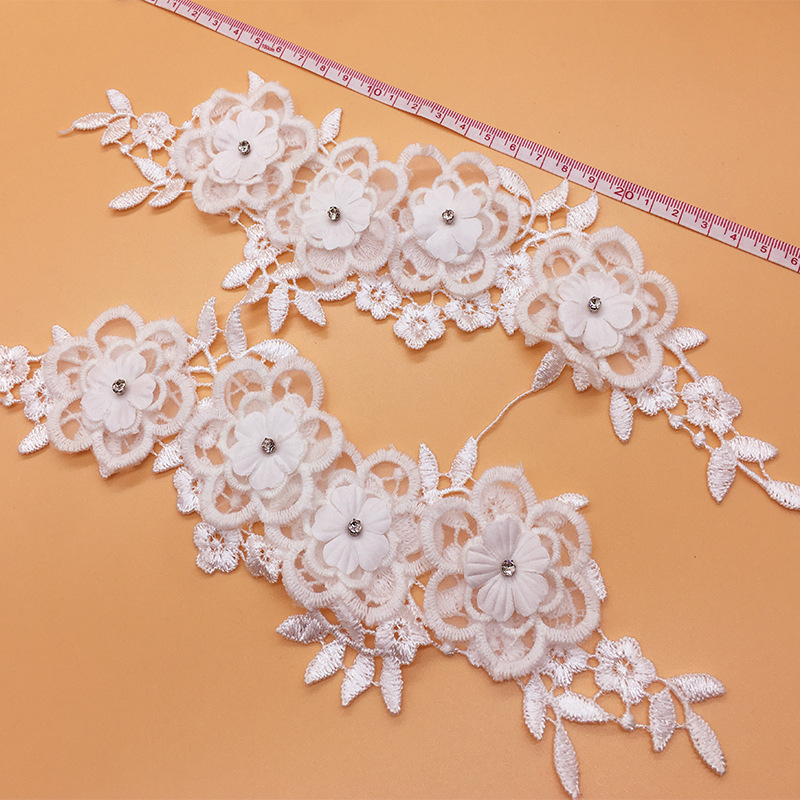 2 คู่/ล็อตตาข่ายแฟชั่นเครื่องแ - Applique Patch Flower บทวิจารณ์และราคา