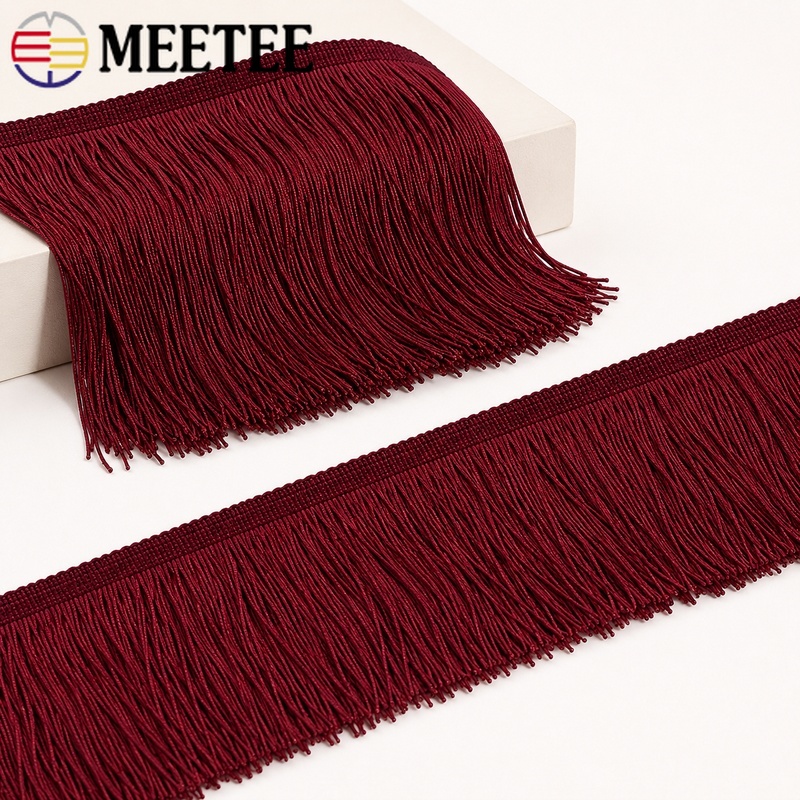 ริบบิ้นโพลีเอสเตอร์สีแดงขนาด 5 - Fringe Ribbon Sewing บทวิจารณ์และราคา