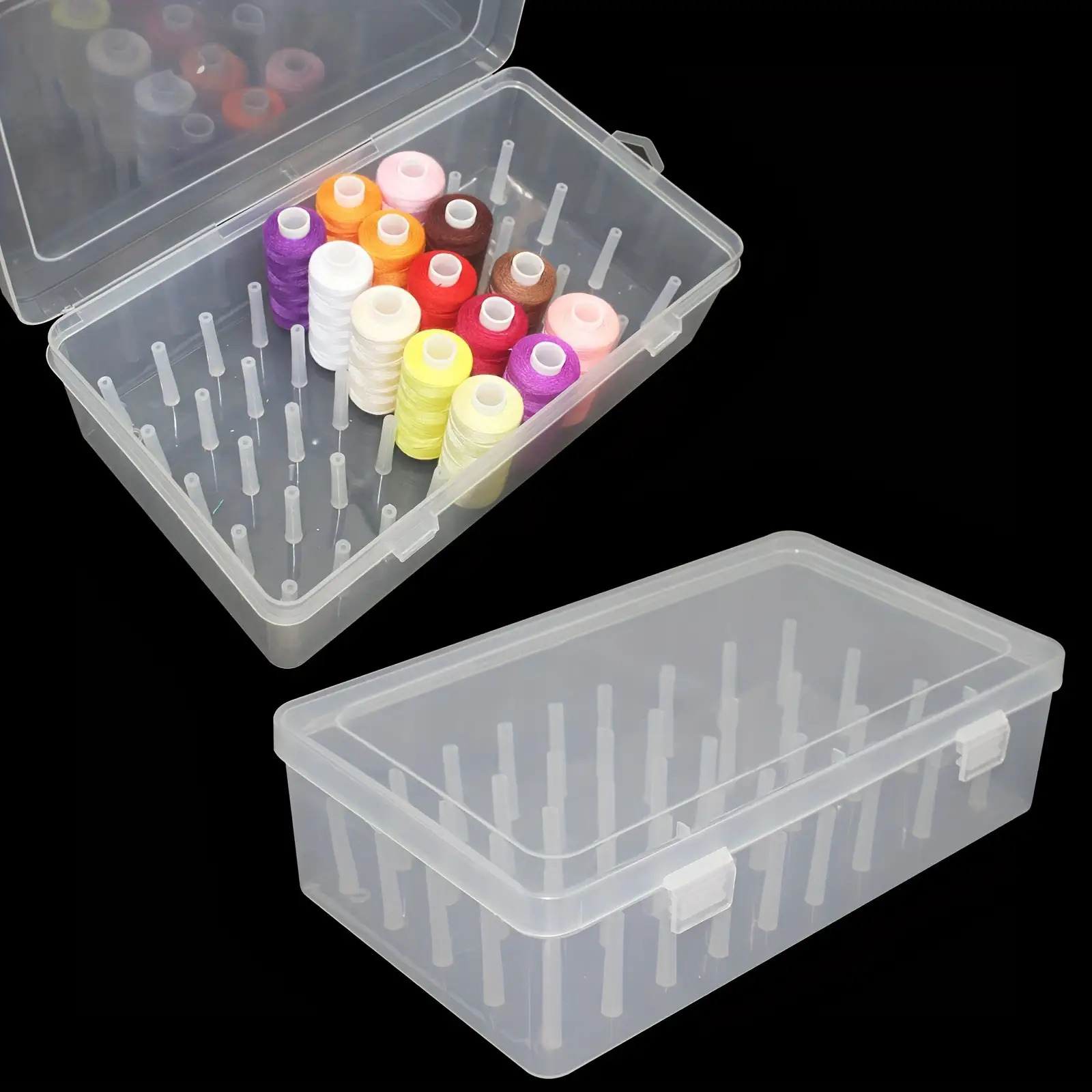 กล่องเก็บด้ายเย็บผ้าพลาสติกใส  - Craft Embellishment Storage บทวิจารณ์และราคา