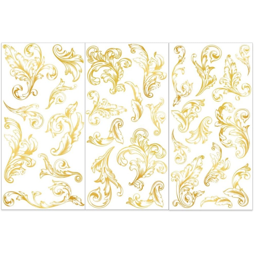 3 ชิ้น/เซ็ต Damask RUB บนโอนสํ - Embellishment Crafts บทวิจารณ์และราคา