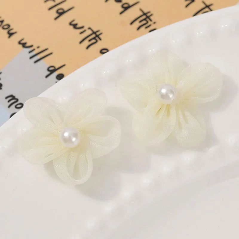 100PCS เพิร์ลเส้นด้ายดอกไม้ Ap - Applique Patch Flower บทวิจารณ์และราคา