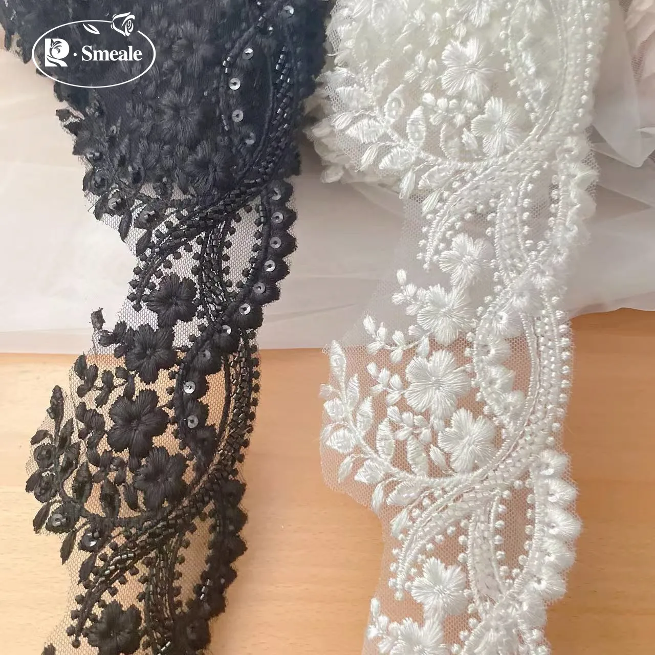 ลูกไม้ประดับลูกปัดคุณภาพสูงสำห - Beaded Trim Fringe บทวิจารณ์และราคา