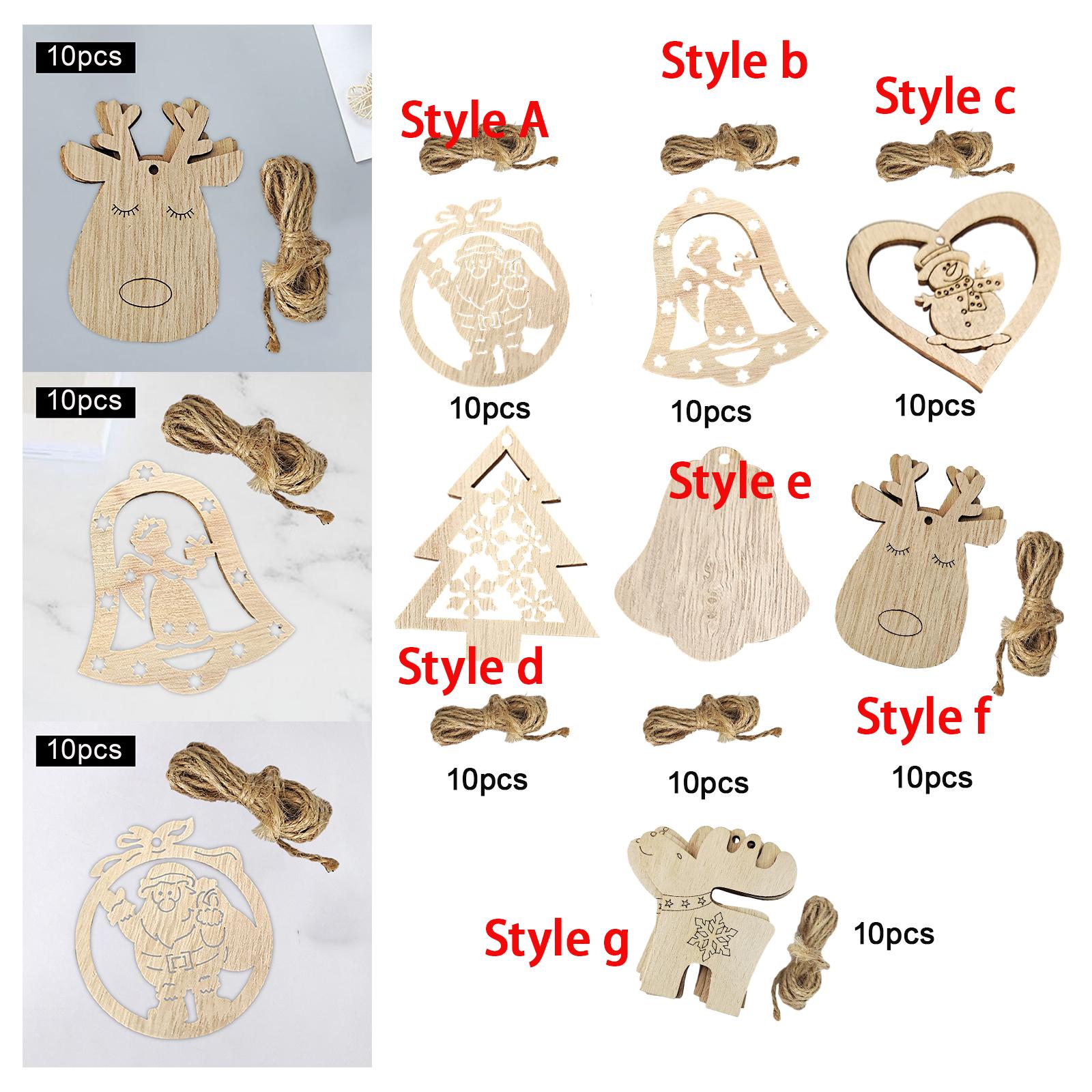 แผ่นไม้ตัดแต่งรูปทรงต่างๆ สำหร - Christmas Craft Embellishment บทวิจารณ์และราคา