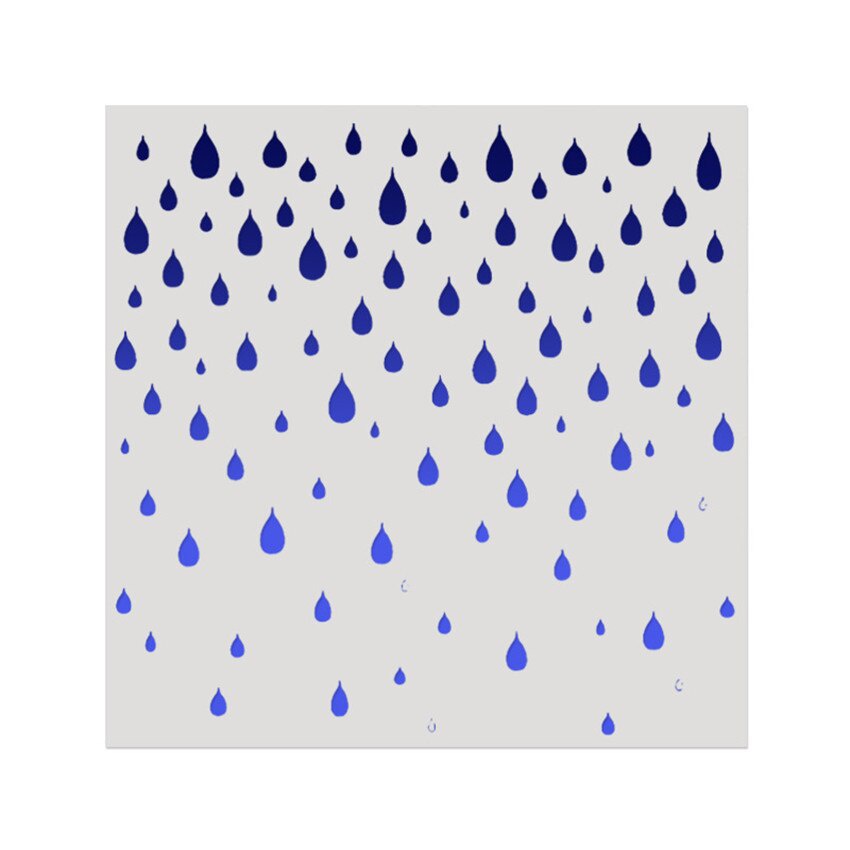 15*15 Raindrops สมุดภาพ Stenci - Embellishments For Scrapbooking บทวิจารณ์และราคา